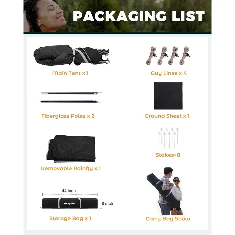 Portable Privacy Shower Tent System
