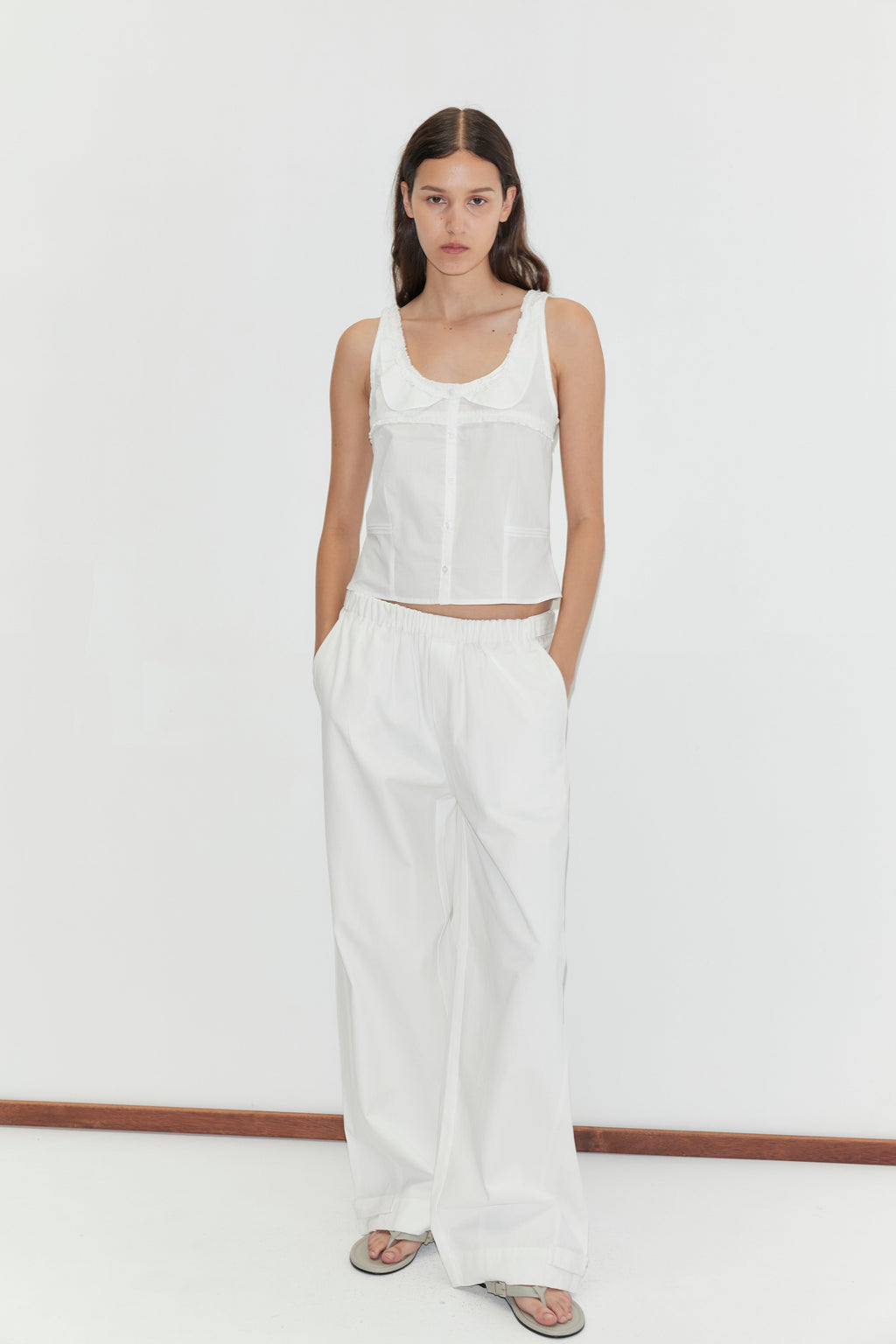 Frills Top - White