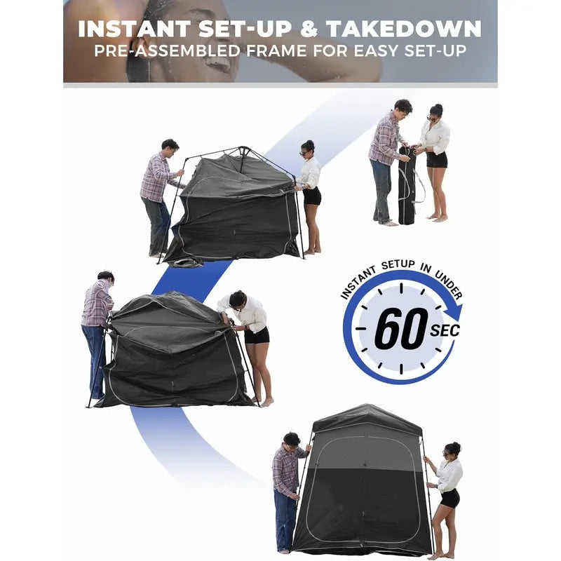 Portable Privacy Shower Tent System