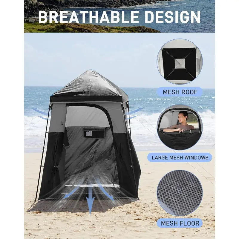 Portable Privacy Shower Tent System