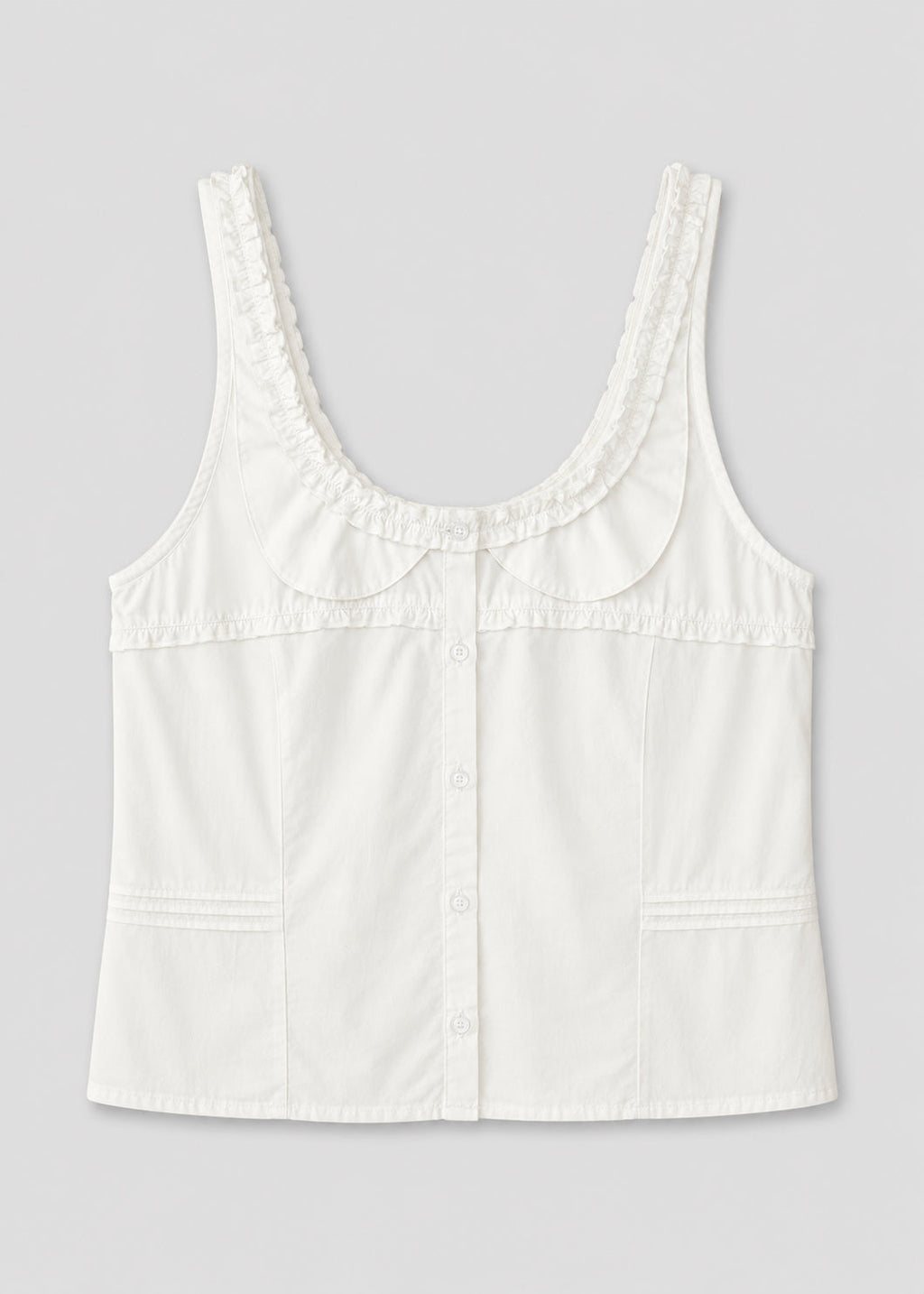 Frills Top - White