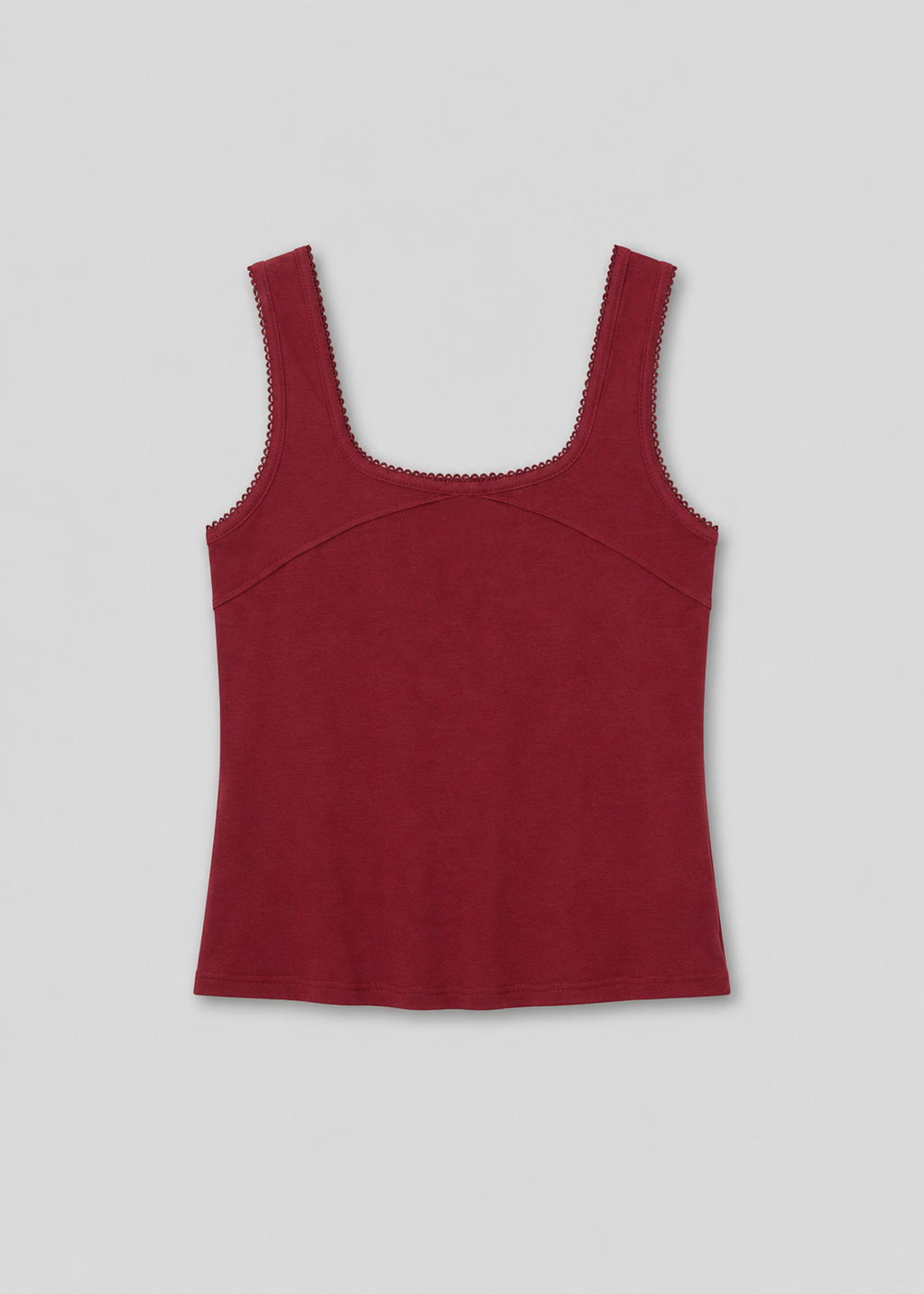 Piping Tank - Crimson